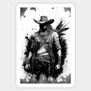 Bounty Hunter Cowboy Sticker